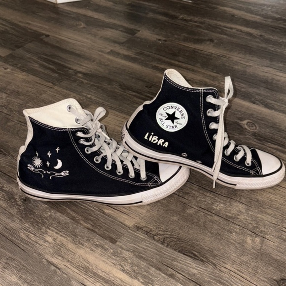 LIBRA custom Converse. - men’s size 8 woman’s size 10